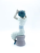 Scultura di Dama in Ceramica di Lladrò Anni 80