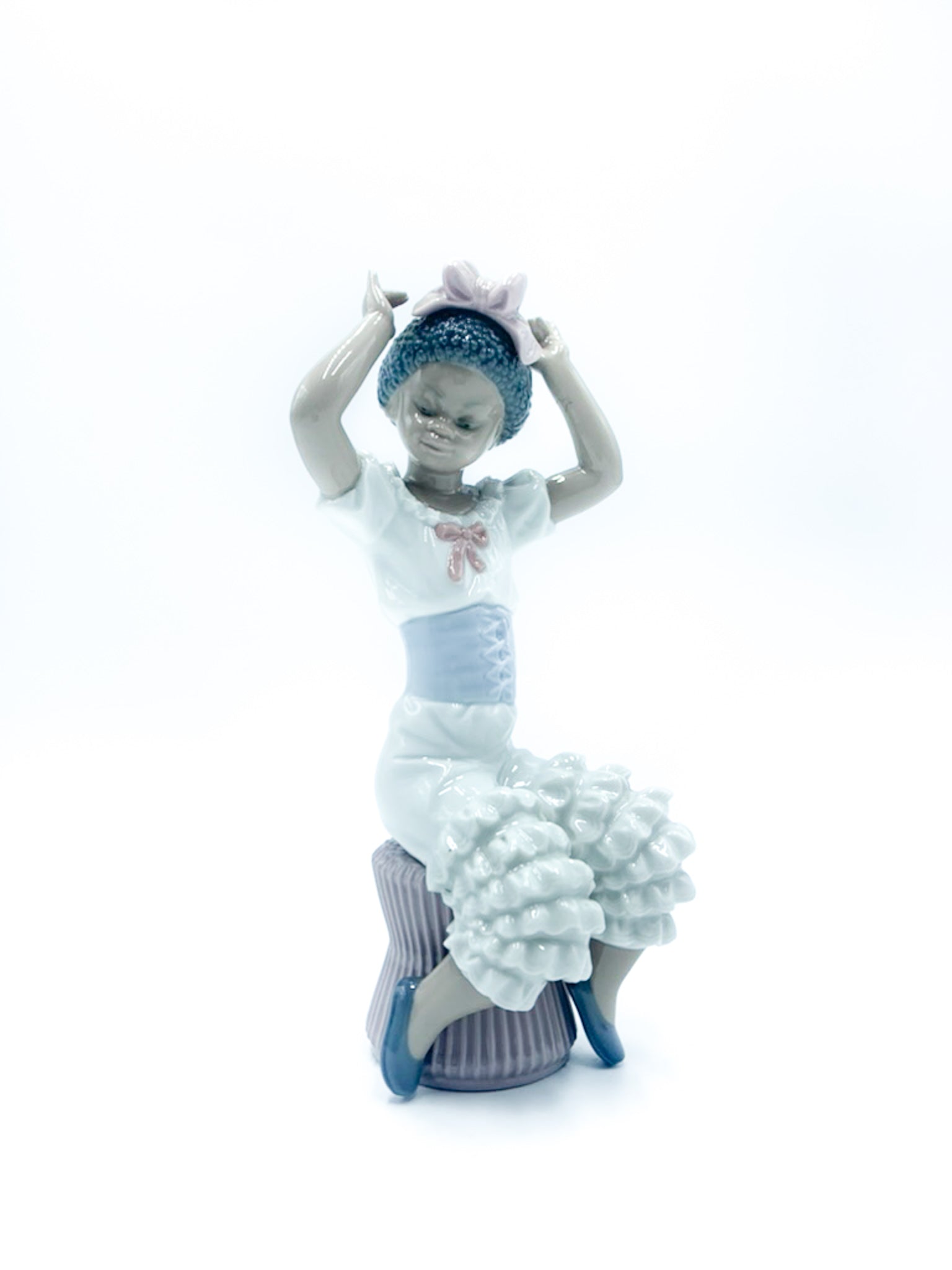 Scultura di Dama in Ceramica di Lladrò Anni 80