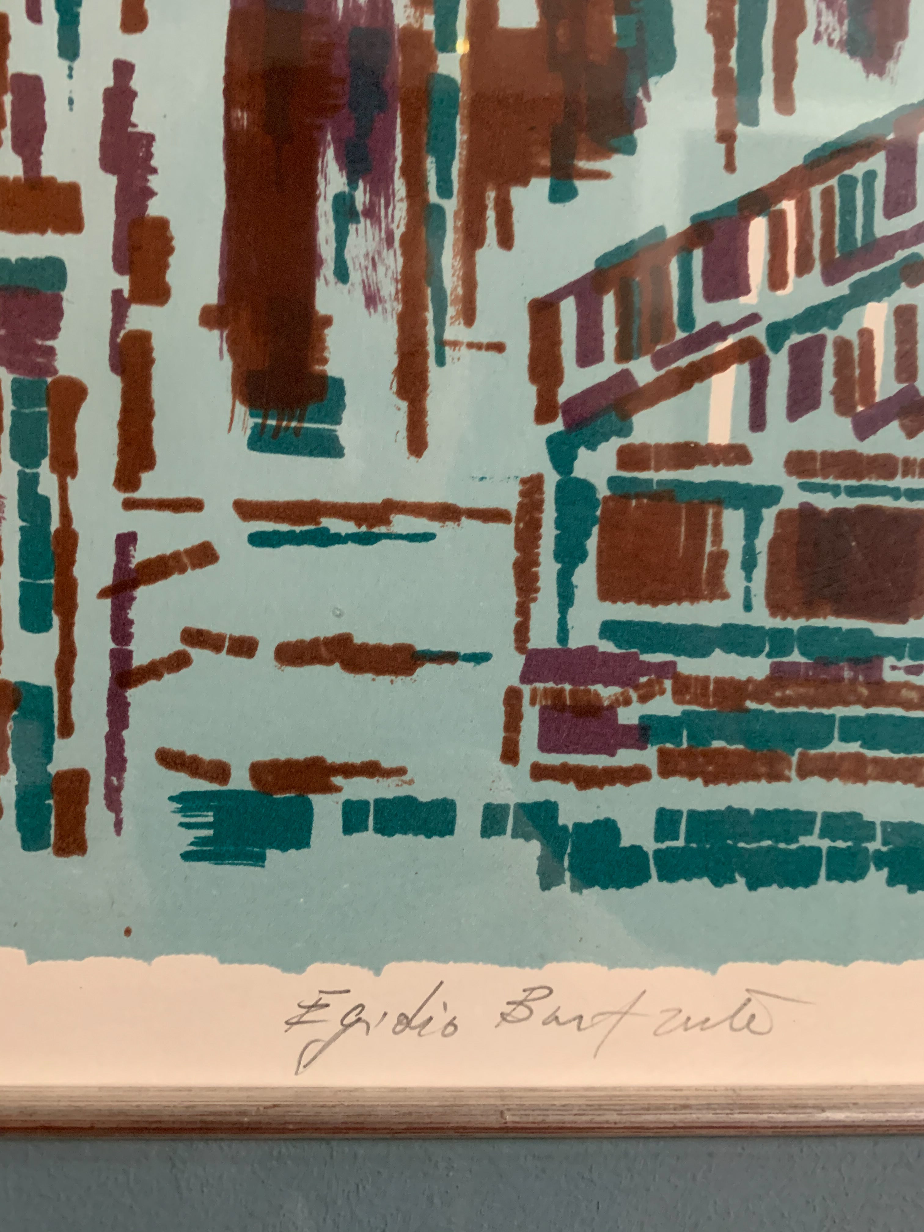 "The courtyard of Palazzo Ducale", Copy of the Author by Egidio Bonfante