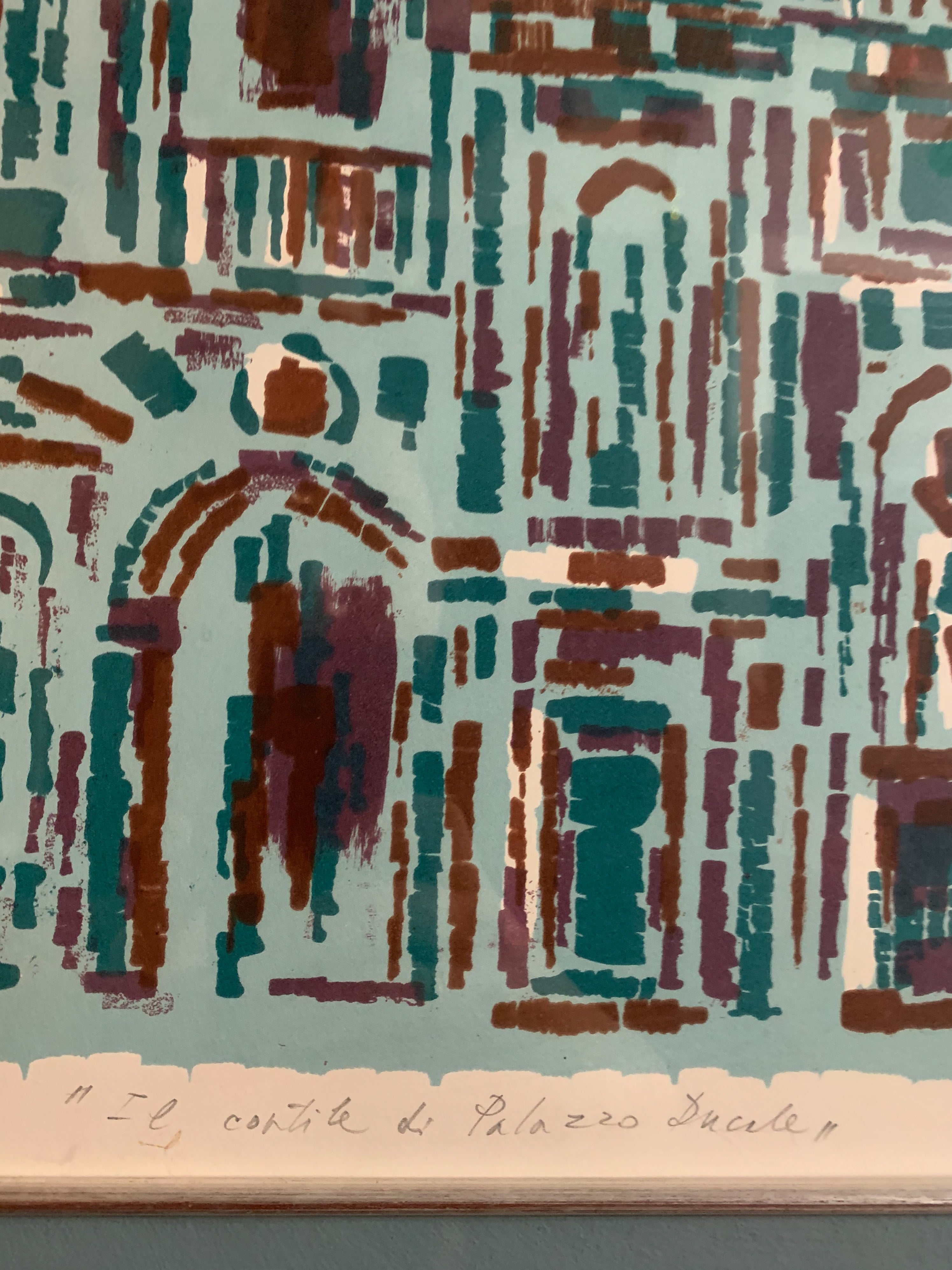 "The courtyard of Palazzo Ducale", Copy of the Author by Egidio Bonfante