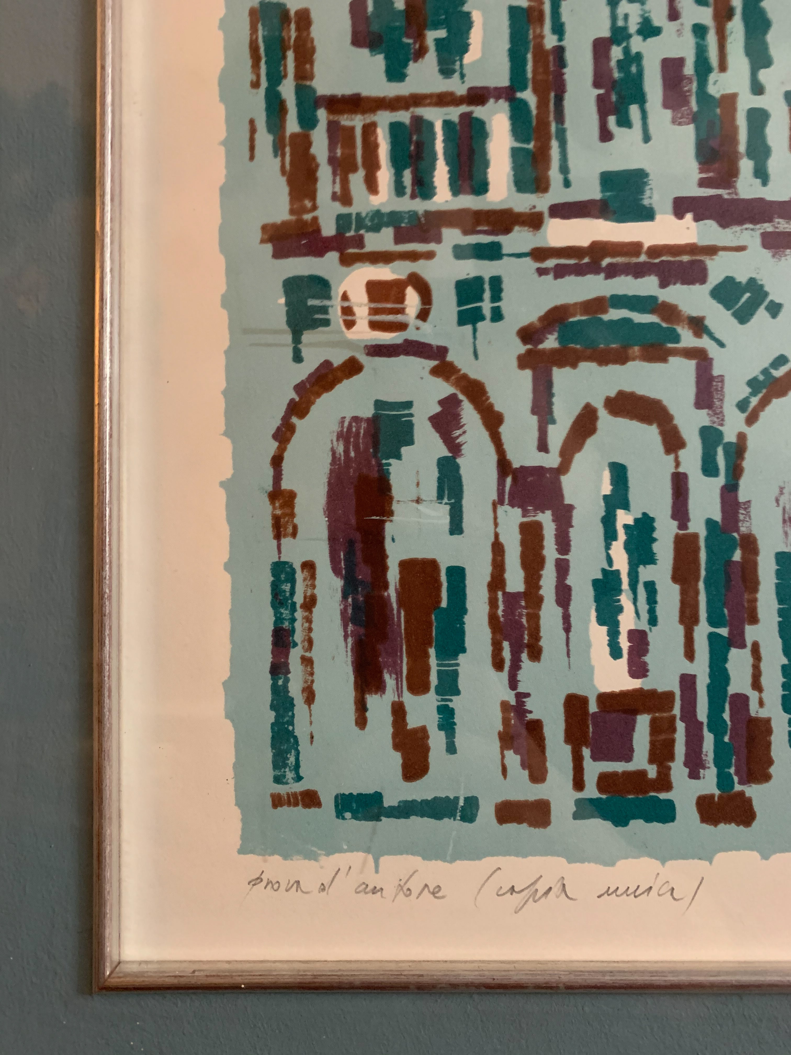 "The courtyard of Palazzo Ducale", Copy of the Author by Egidio Bonfante