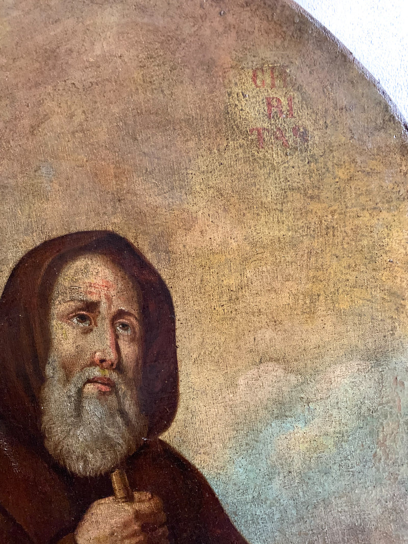 Dipinto in Olio su Tela San Francesco di Paola del 1600