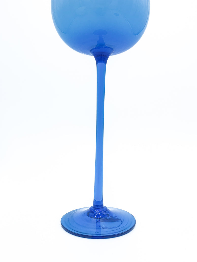 Bicchiere in Vetro di Murano Opalino Azzurro