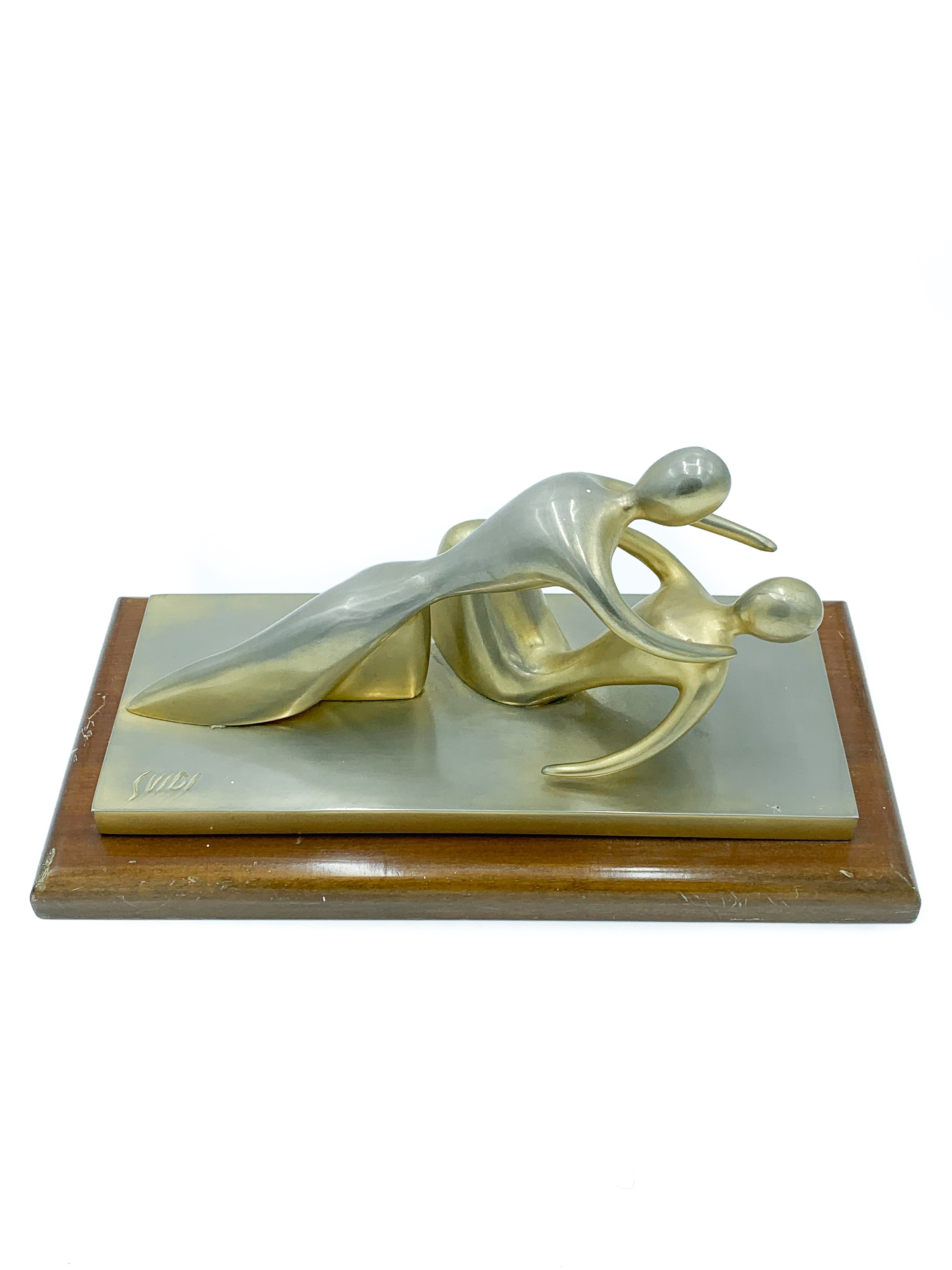 Multiple bronze sculpture by Virgilio Guidi