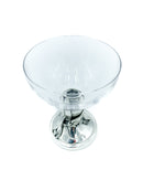 Goblet in Glass and Silver by Ottaviani