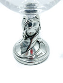 Goblet in Glass and Silver by Ottaviani