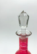 Bottiglie da Liquore in Cristallo di Boemia Incise Anni 50