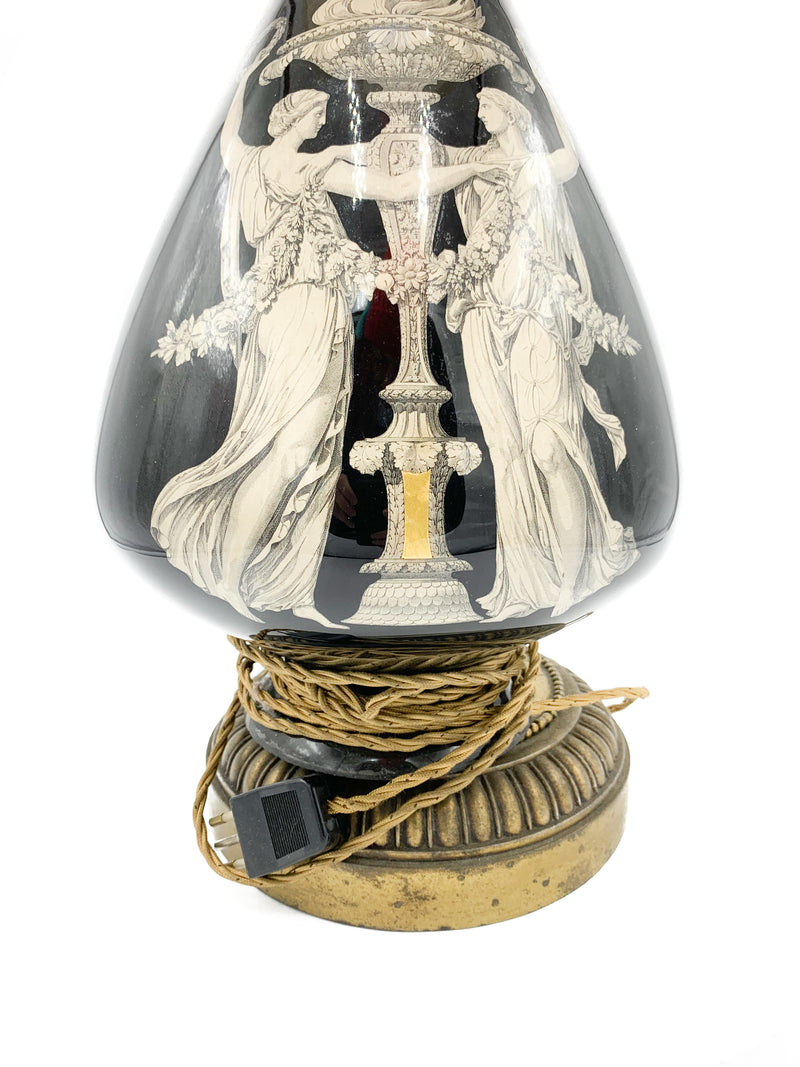 Lampada in Ceramica del 1800