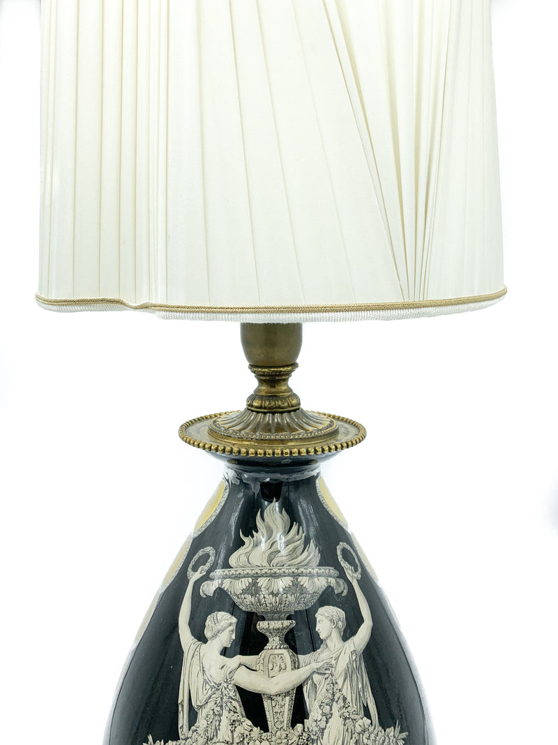 1800s ceramic lamp