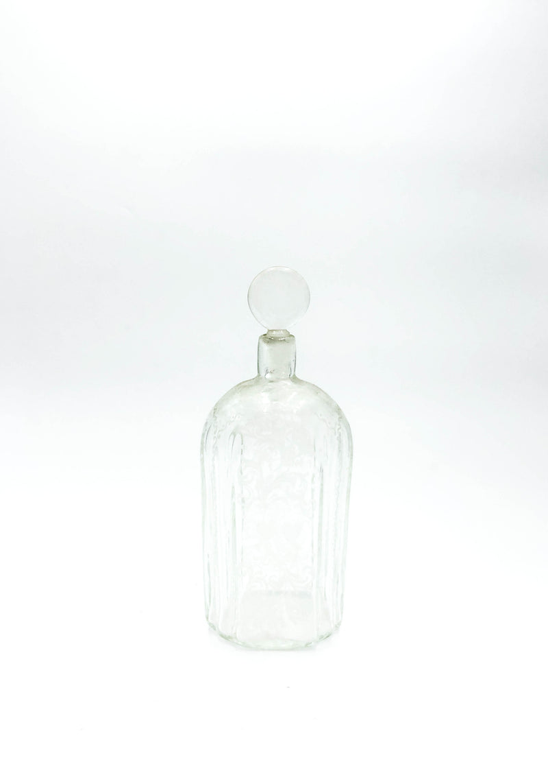 Glass Liqueur Bottle Processed in Acid
