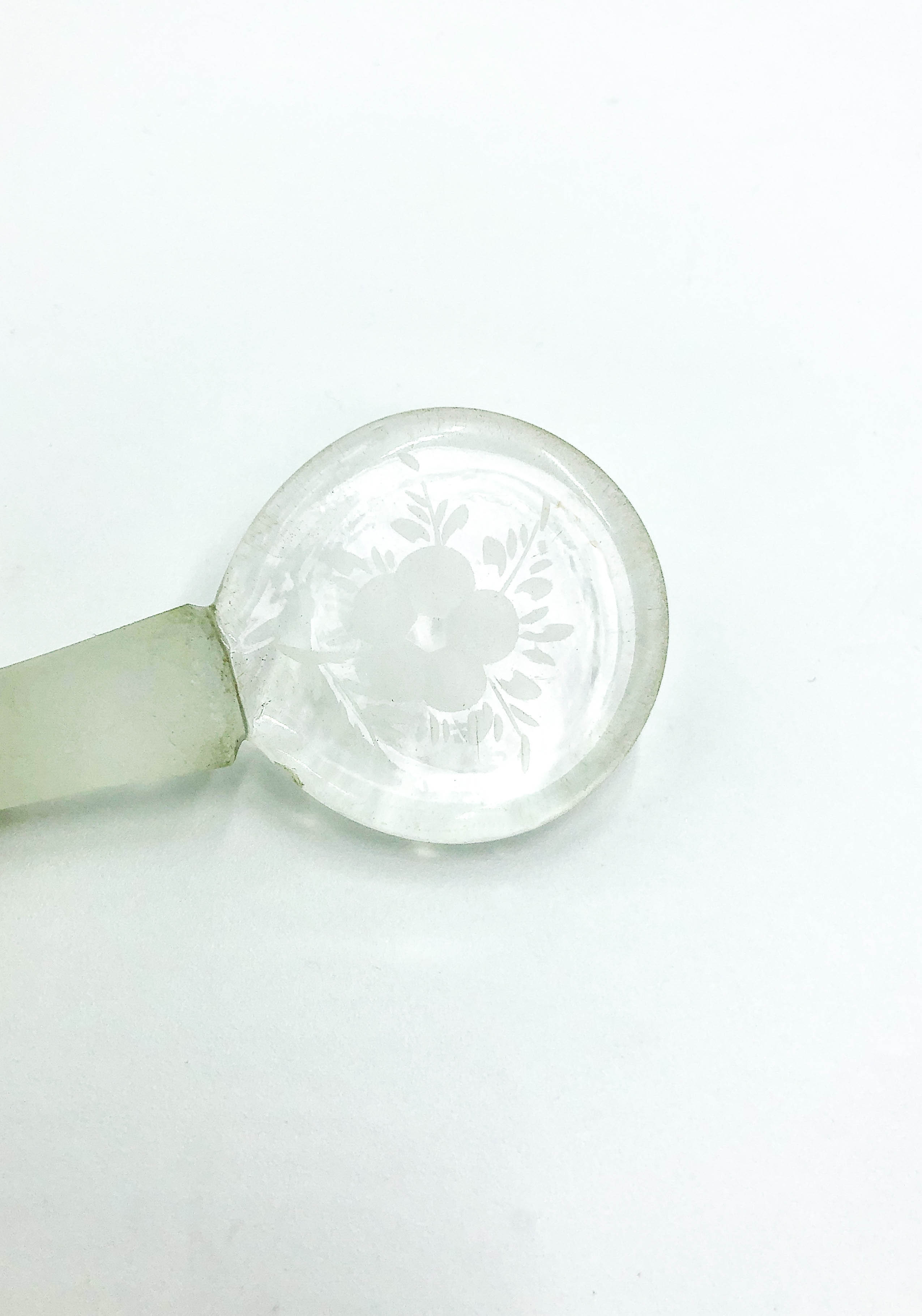 Glass Liqueur Bottle Processed in Acid