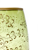 Vaso Verde in Vetro Finissimo Anni 20