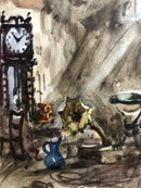 Dipinto di Acquerello di Giulio Falzoni, Anni '60