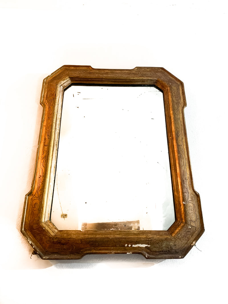 Mirror with Inlaid Frame from the 1800s