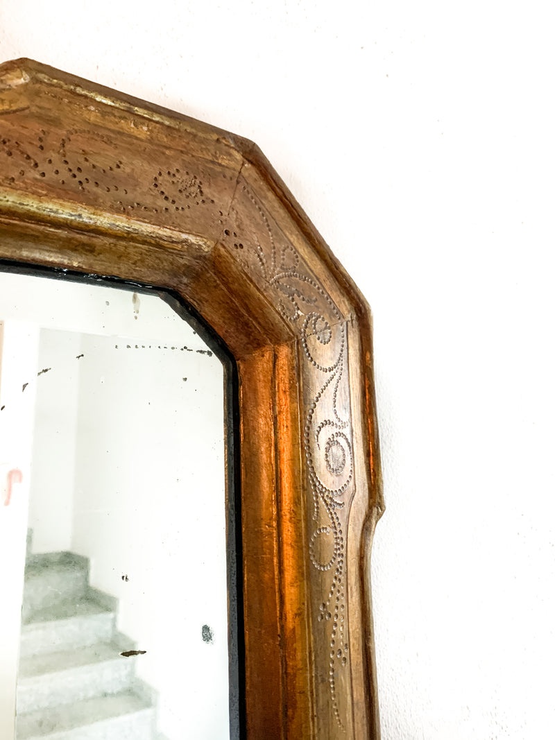 Mirror with Inlaid Frame from the 1800s