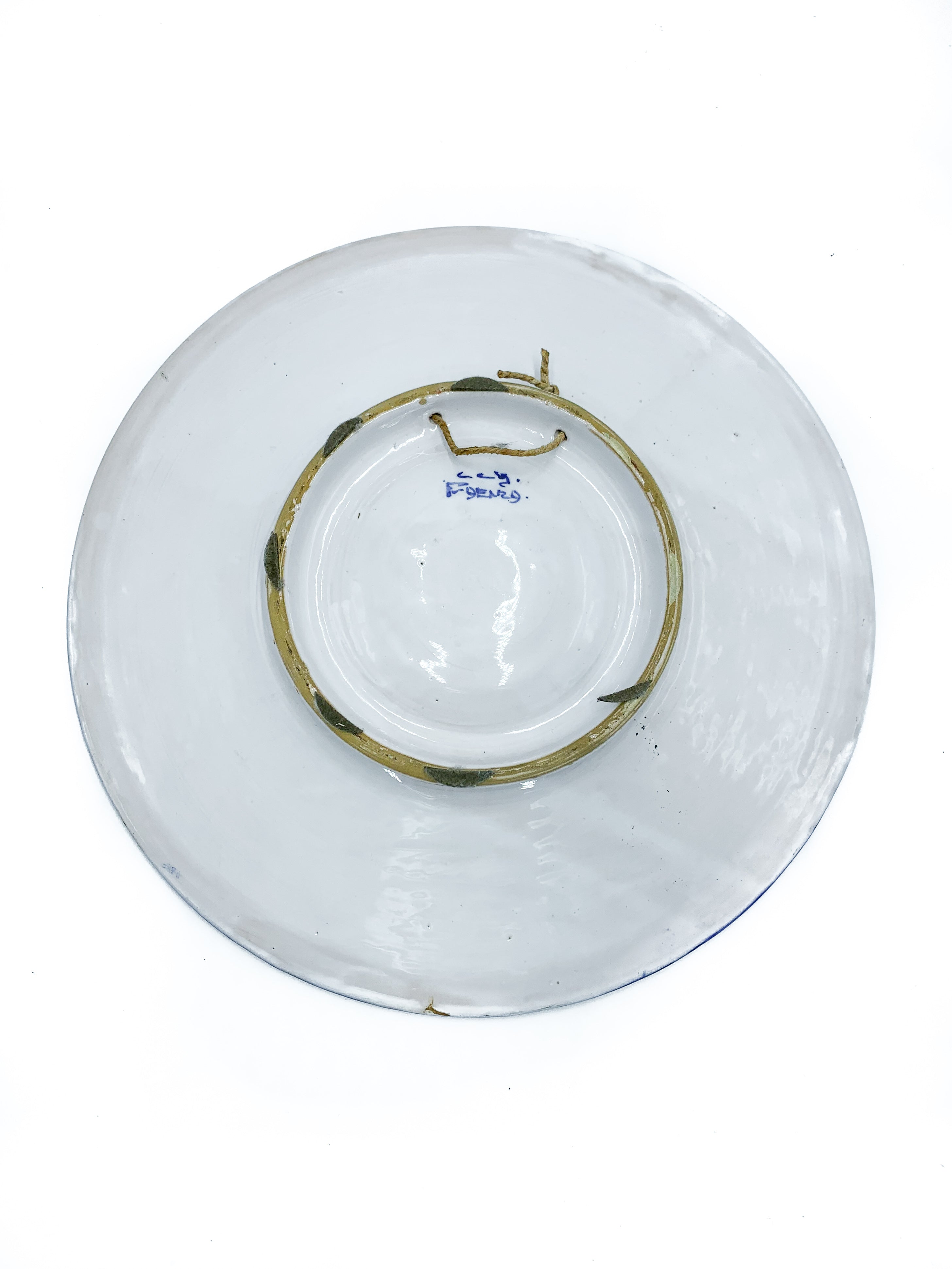 Pair of Amor Vitast Ceramic Plates from Faenza