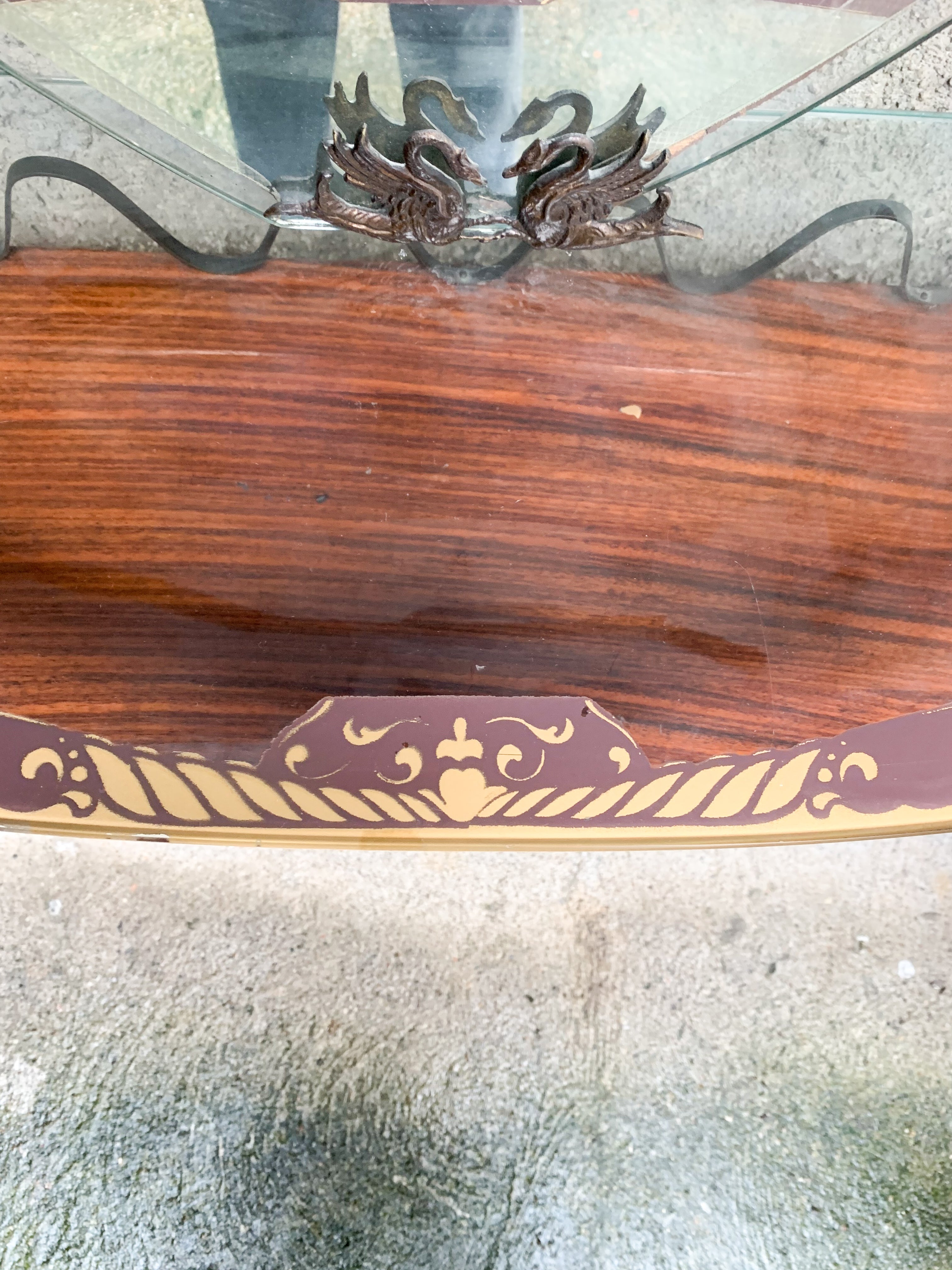 Console with mirror from the 1950s