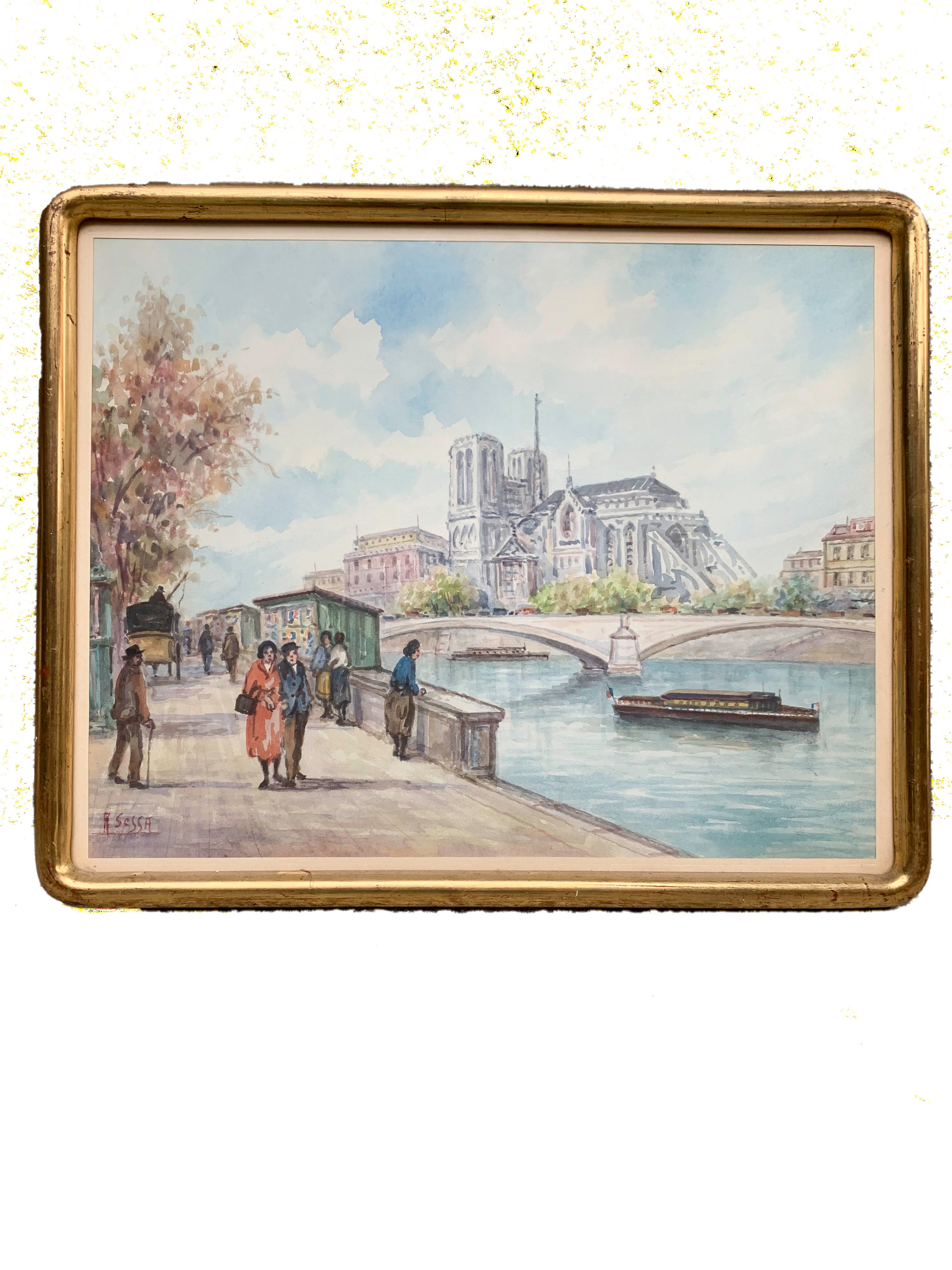 Pair of Watercolors by Aldo Sessa