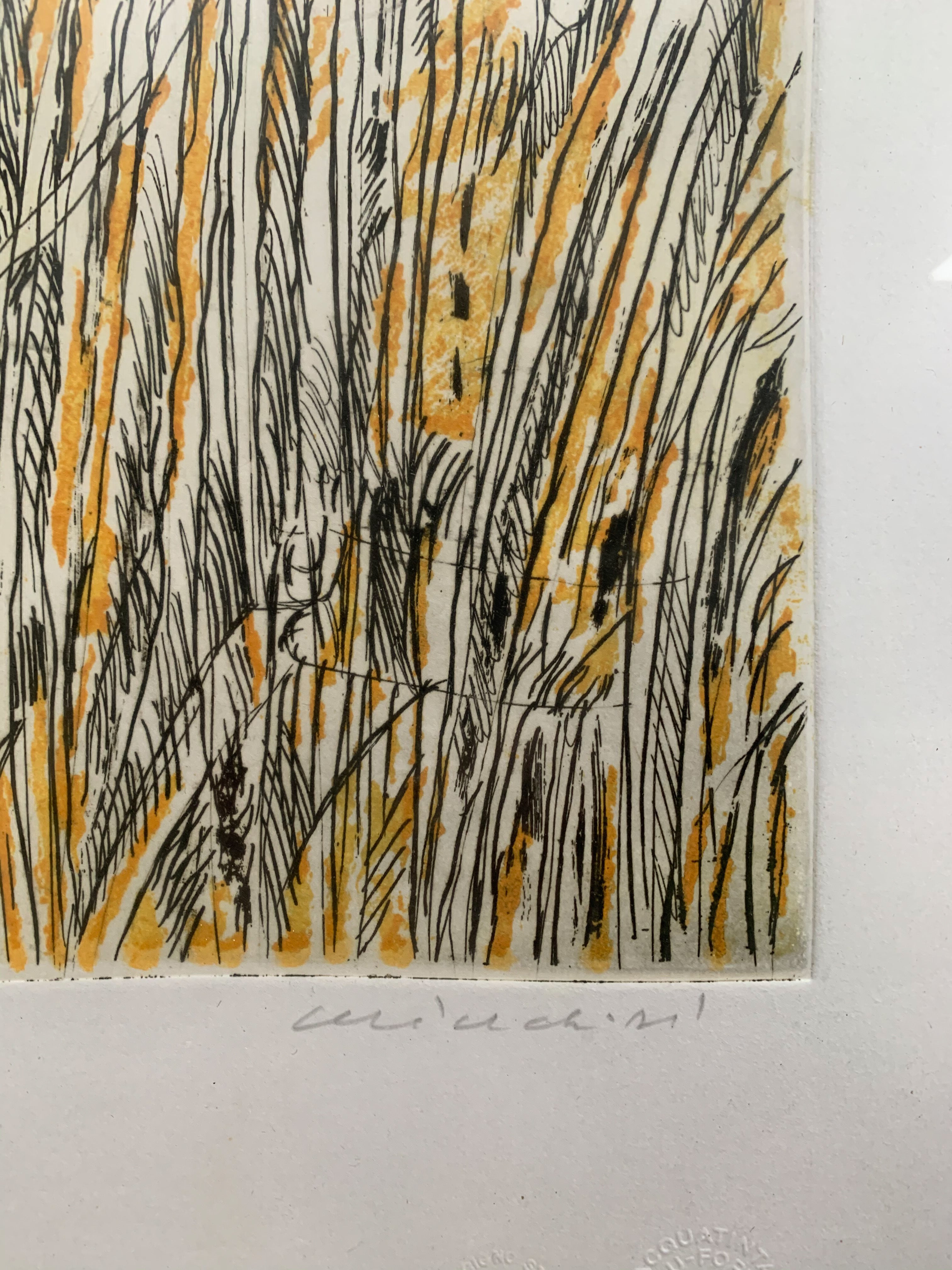 Lithograph by Remo Brindisi 1980s