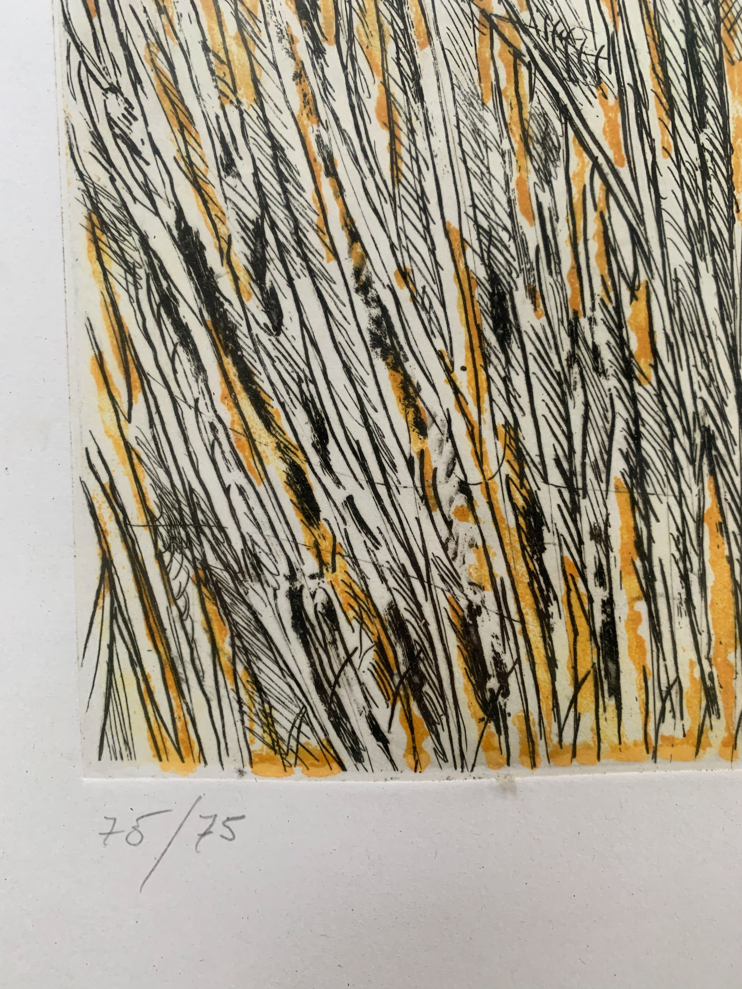 Lithograph by Remo Brindisi 1980s