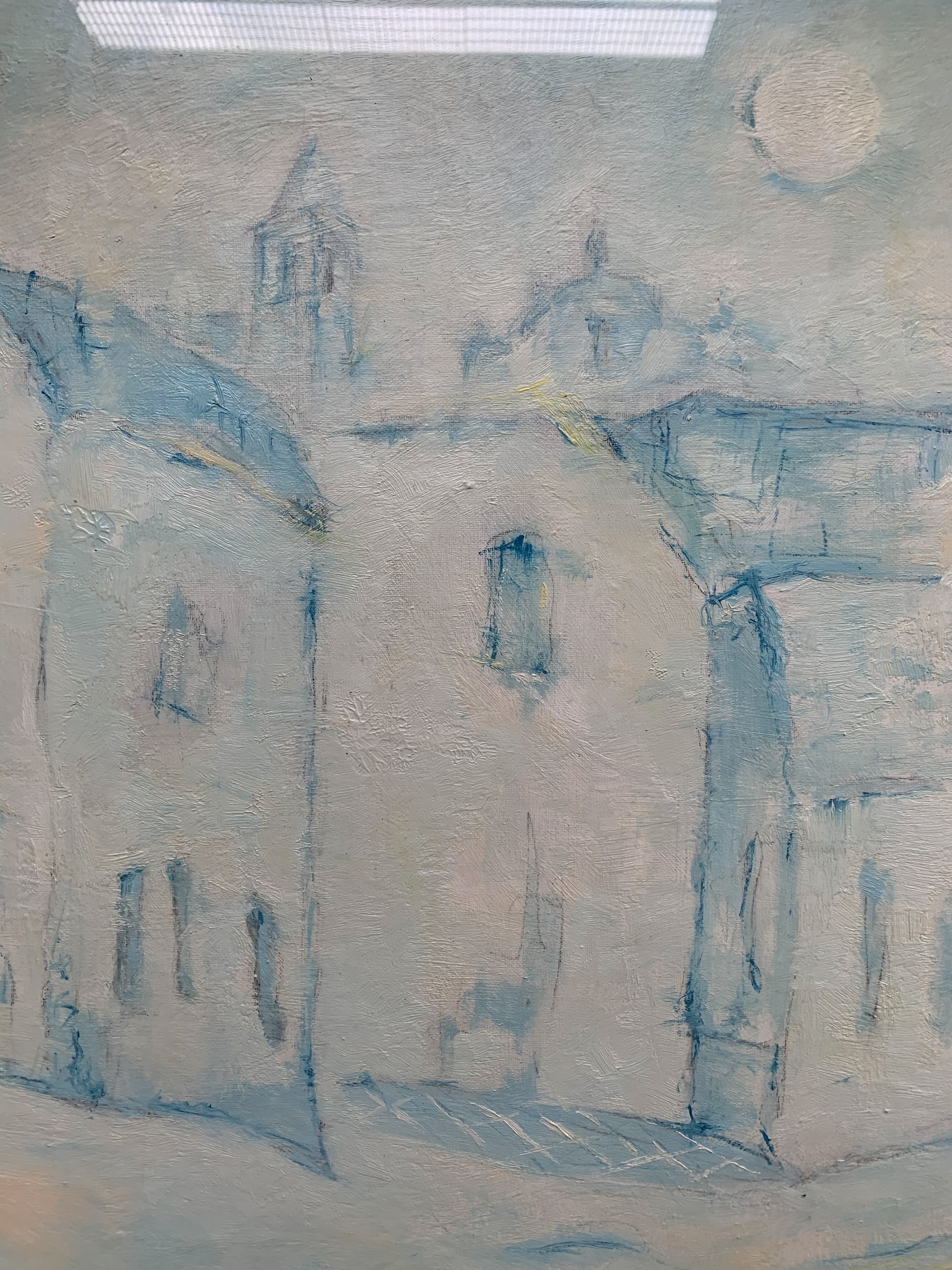 Oil Painting on Canvas Landscape of Houses