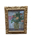 Dipinto Olio su Cartone di Pecere