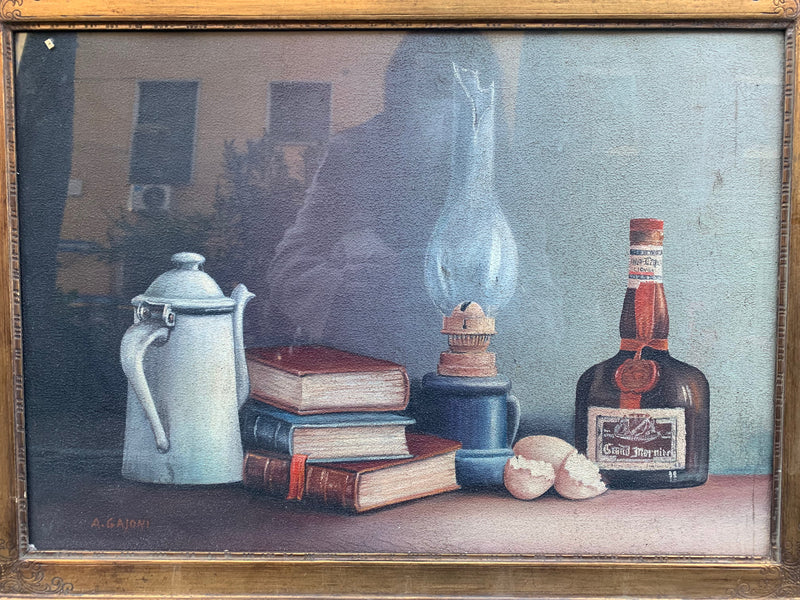 Still life painting by Attilio Gaioni 1950s