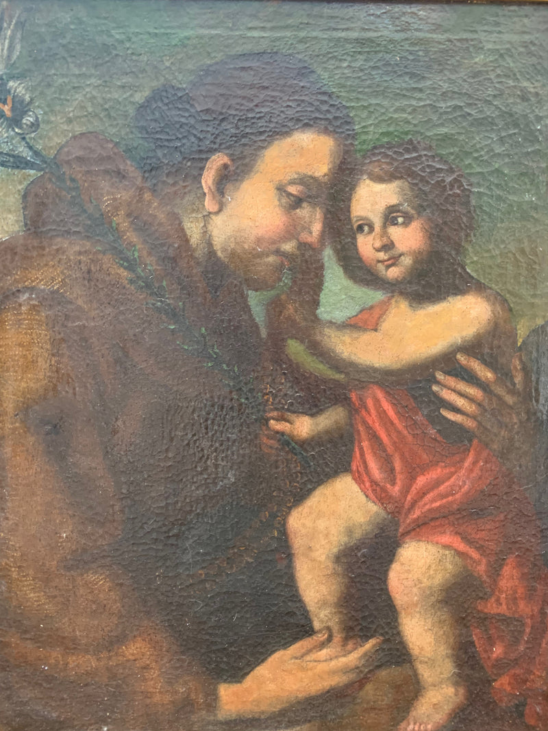 Dipinto Olio su Tela di San Giuseppe del 1700