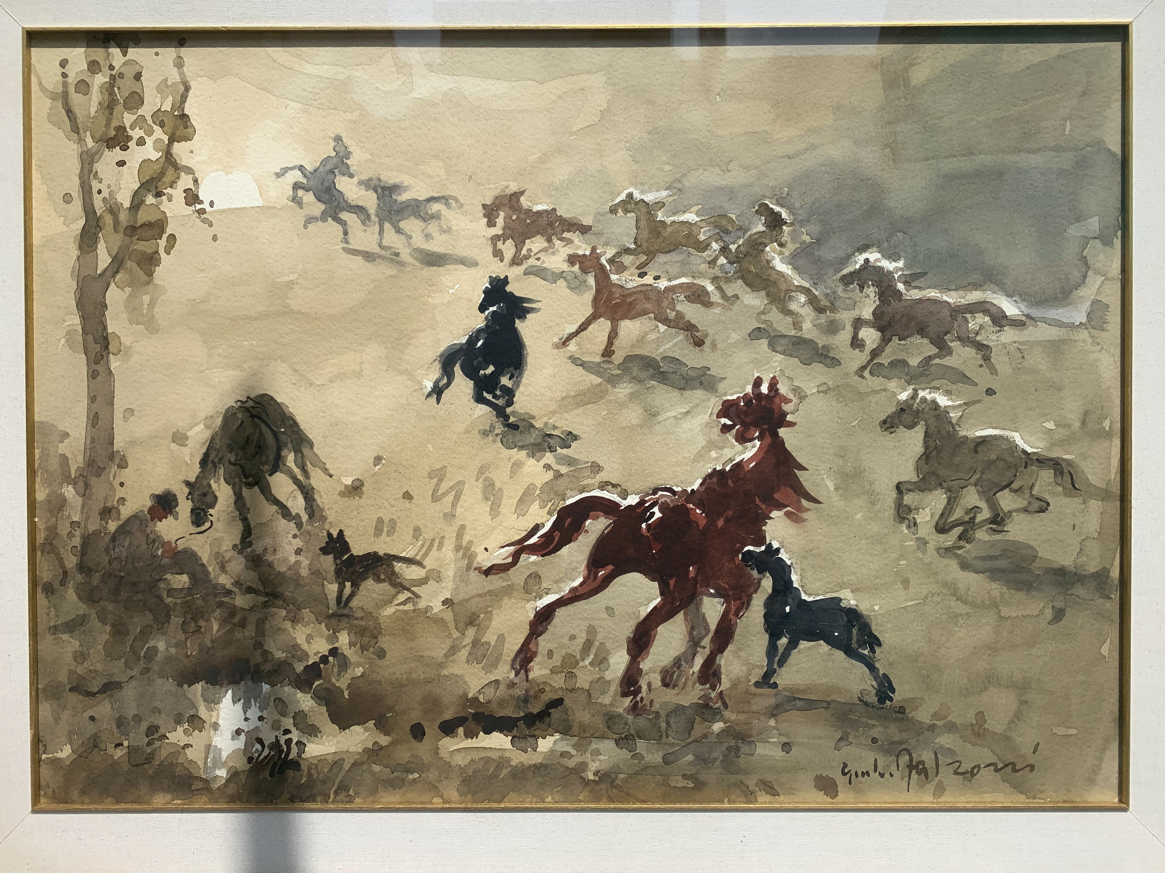 Painted by Giulio Falzoni 1960s