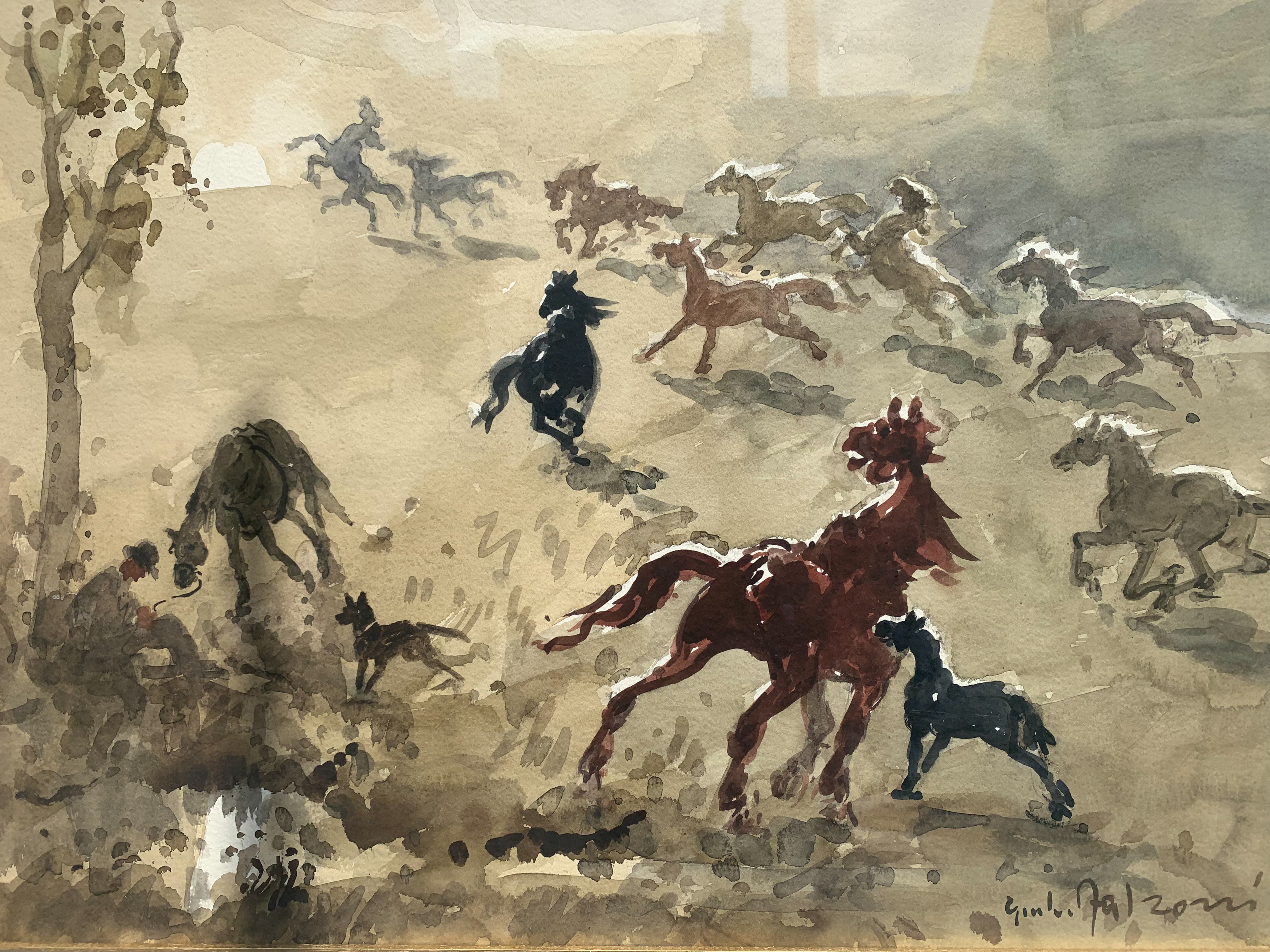 Painted by Giulio Falzoni 1960s