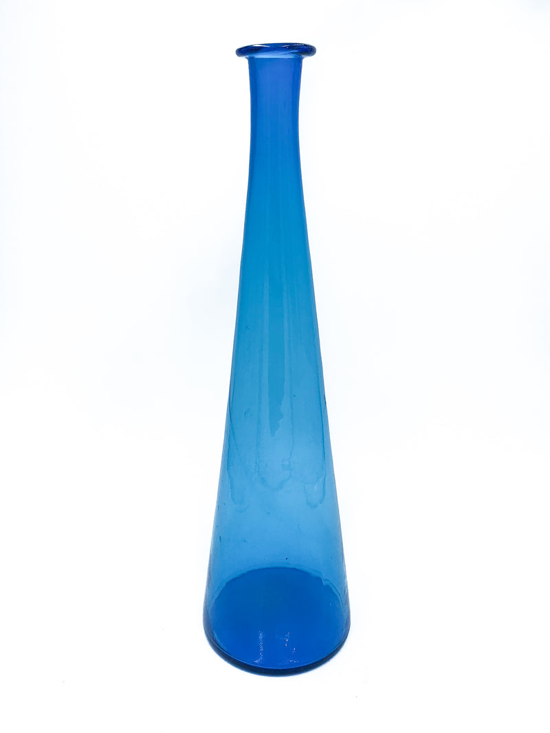 Blue Murano glass vase 1950s