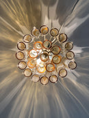 Lampadario di Venini con Cilindri Bicolore Anni 70