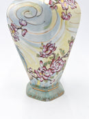 Vaso Liberty in Ceramica Dipinto a Mano di Vera Vitali del 1927