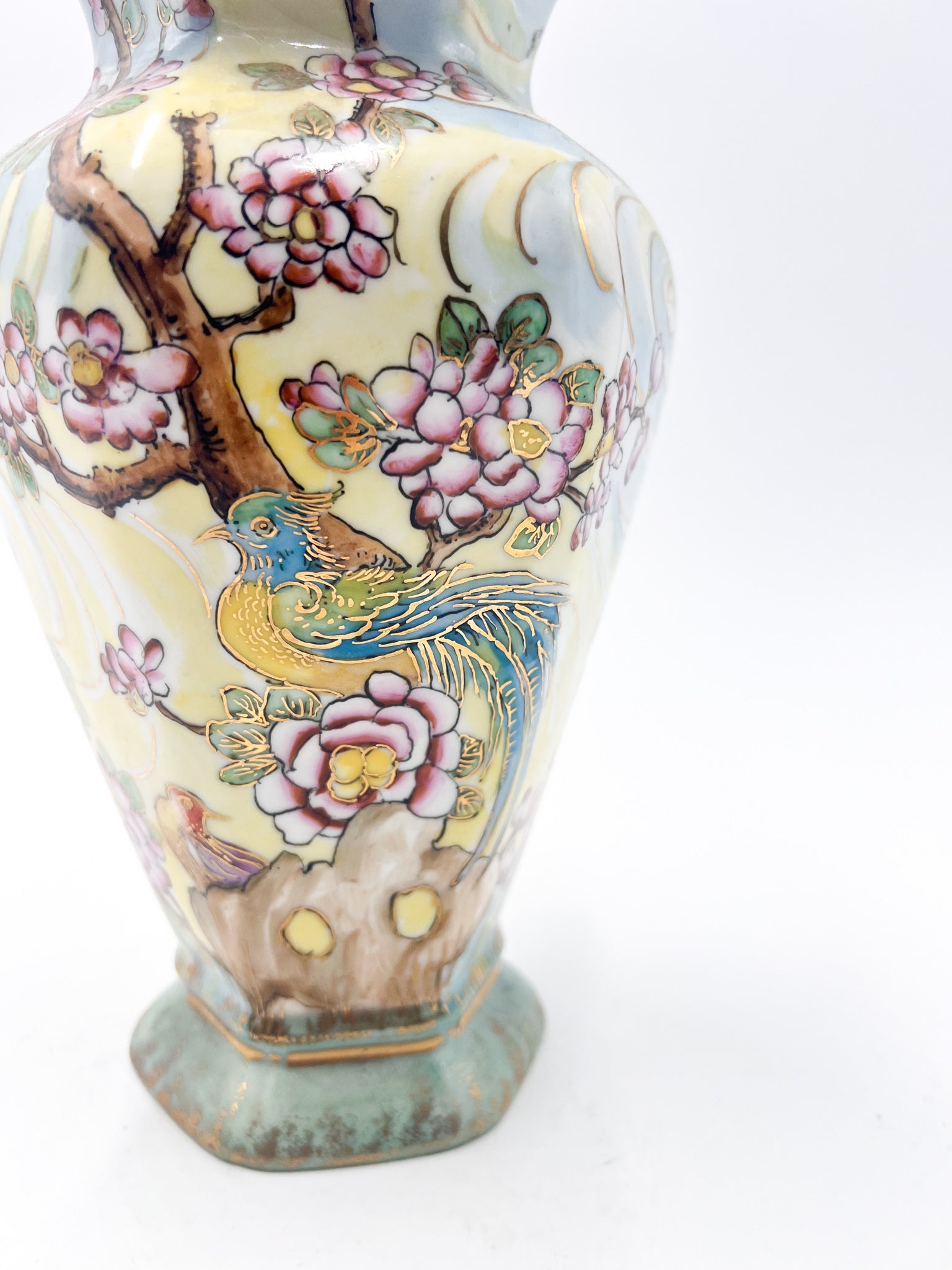 Vaso Liberty in Ceramica Dipinto a Mano di Vera Vitali del 1927