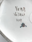 Vaso Liberty in Ceramica Dipinto a Mano di Vera Vitali del 1927