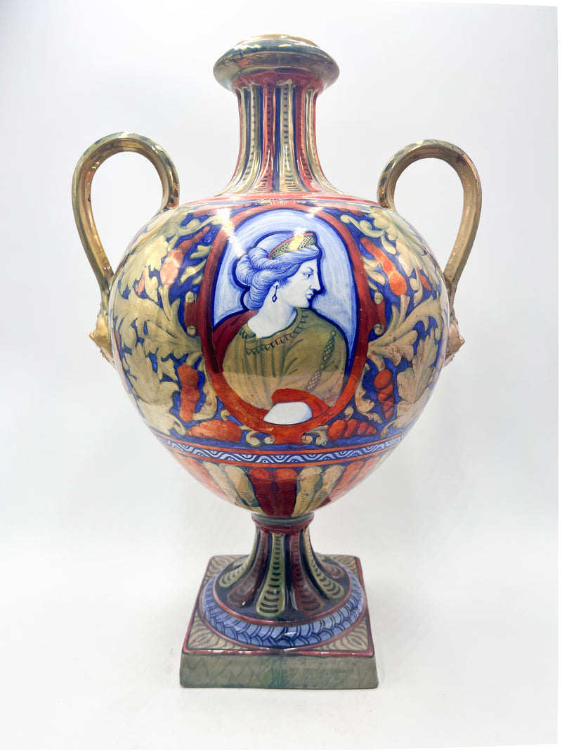 Early 20th century ceramic vase by Gualdo Tadino