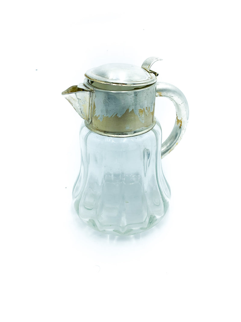 Glass and silver jug from the 1940s