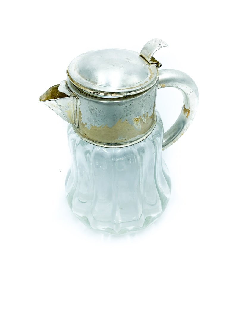Glass and silver jug from the 1940s