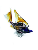 Pesce Viola in Vetro di Murano Anni 80