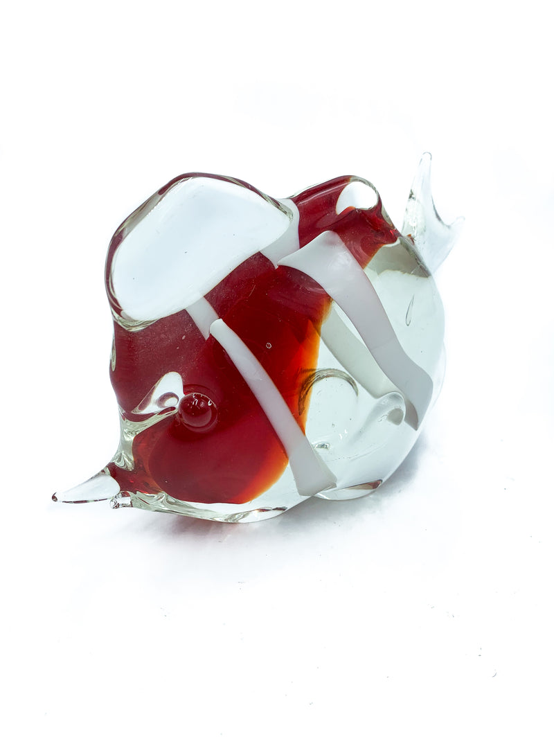 Murano glass red fish from the 70s