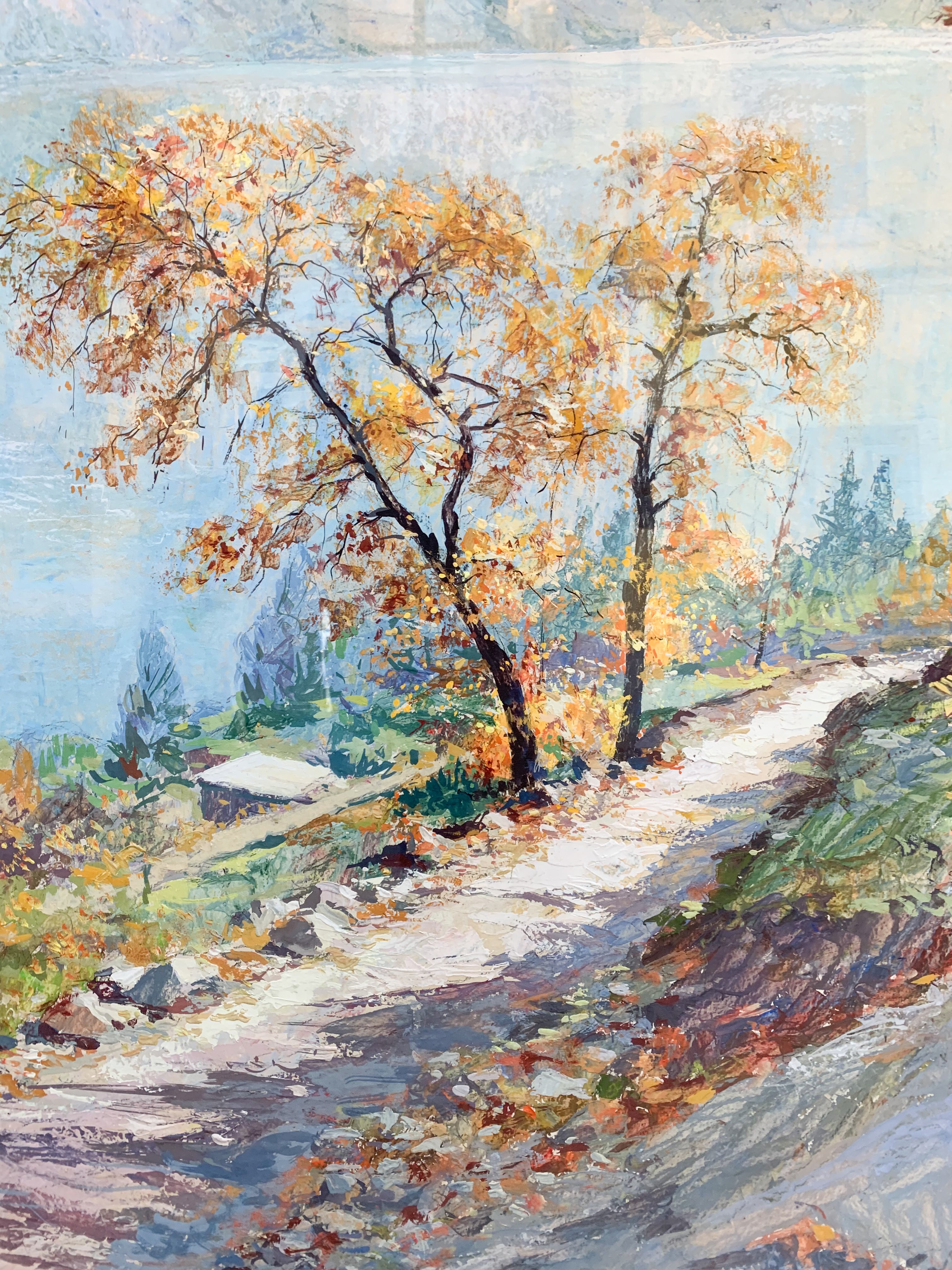 Oil painting on canvas by Fausto Cattaneo from 1956