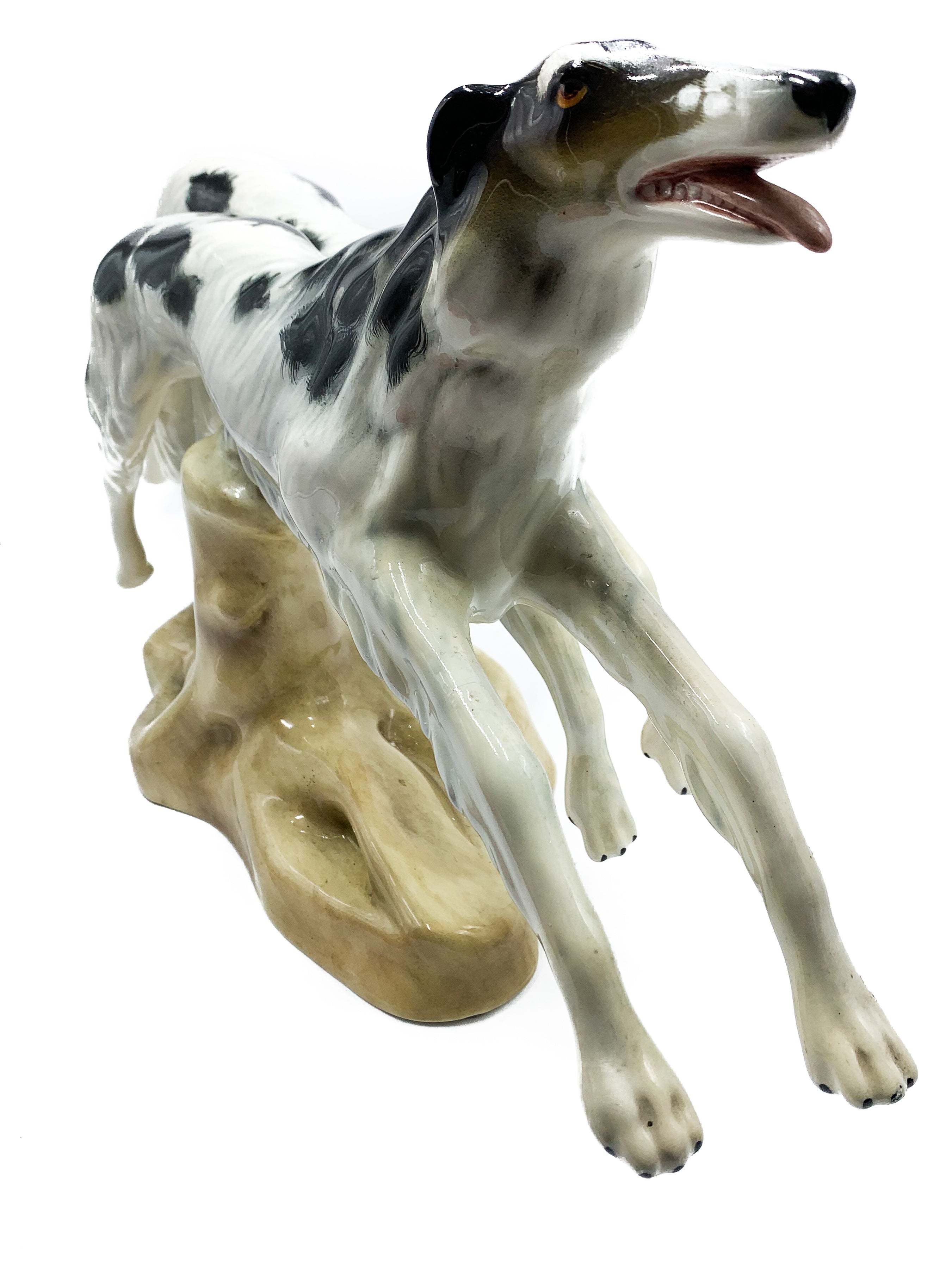 Pair of Cia Manna Ceramic Greyhounds 1950s