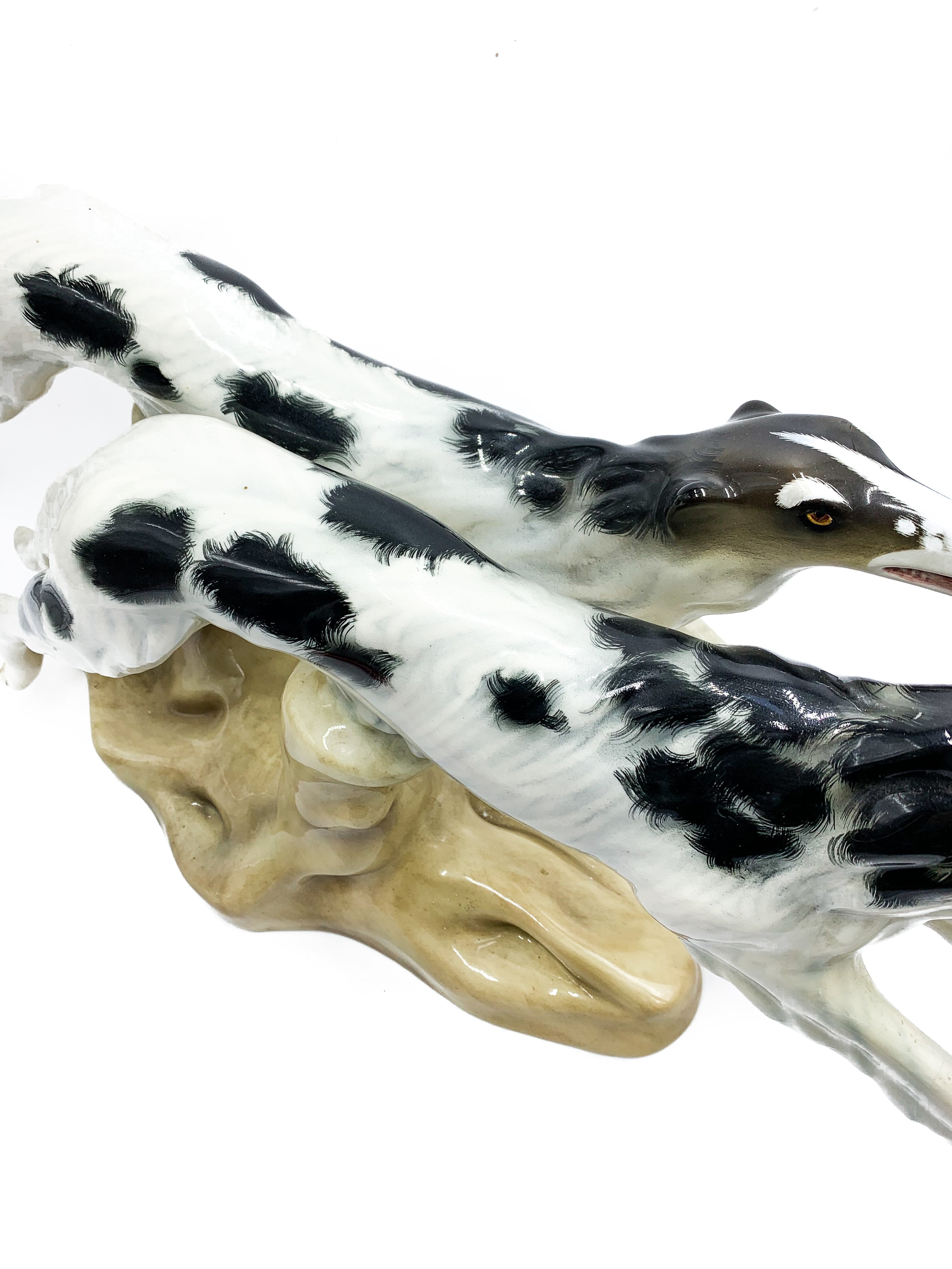 Pair of Cia Manna Ceramic Greyhounds 1950s