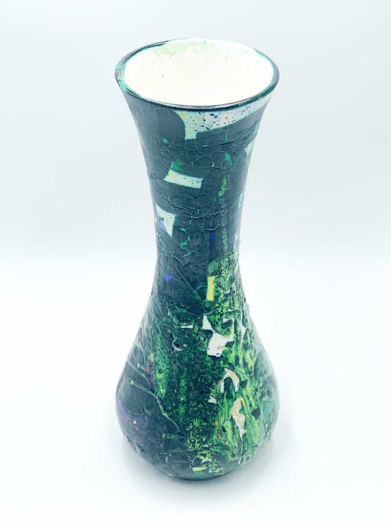 Albisola ceramic vase by Gianni Dova and Roberto Crippa 1950s