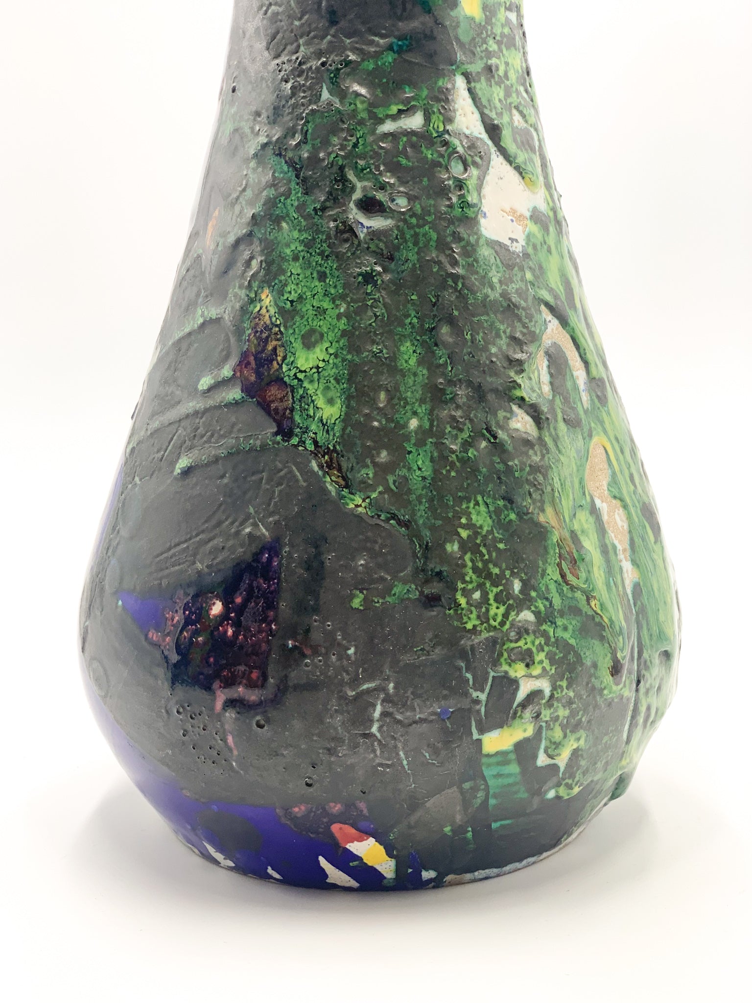 Vaso in Ceramica di Albisola di Gianni Dova e Roberto Crippa Anni 50