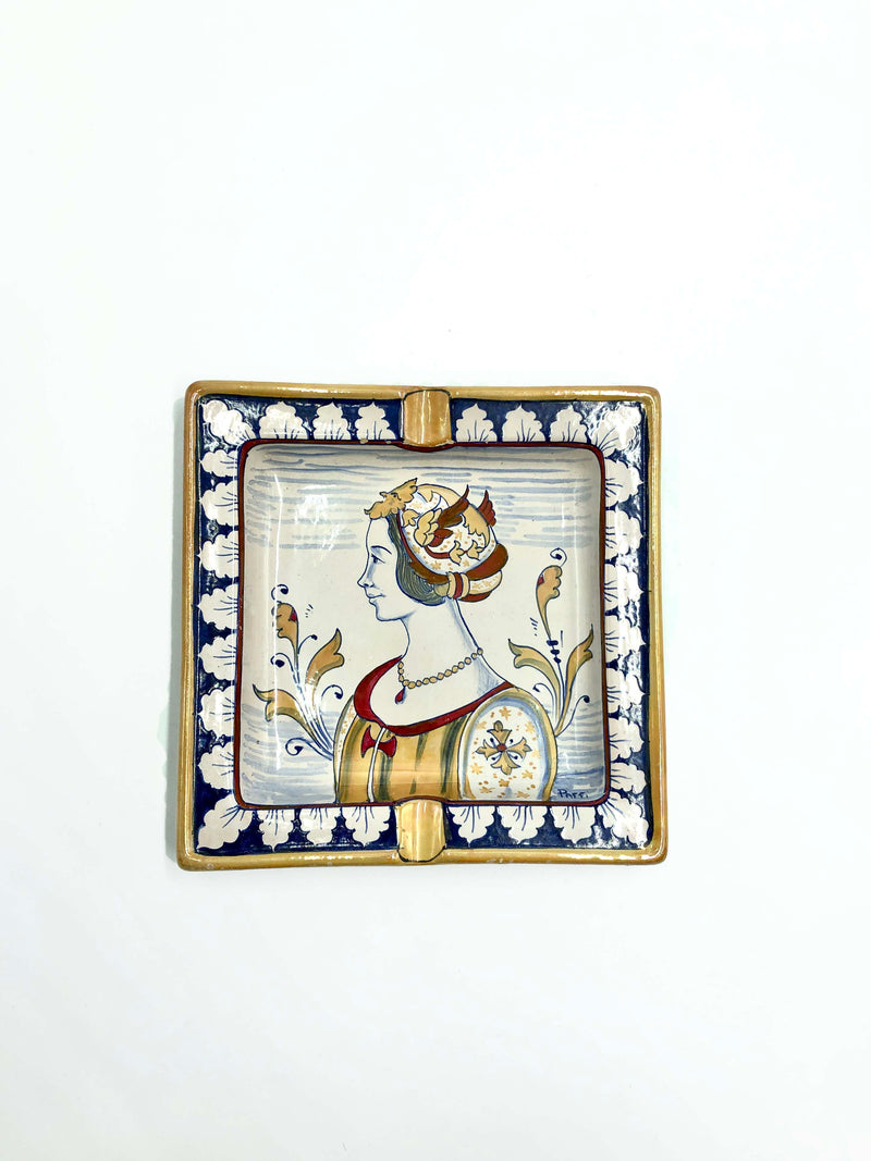 Ashtray in ceramic of Faenza