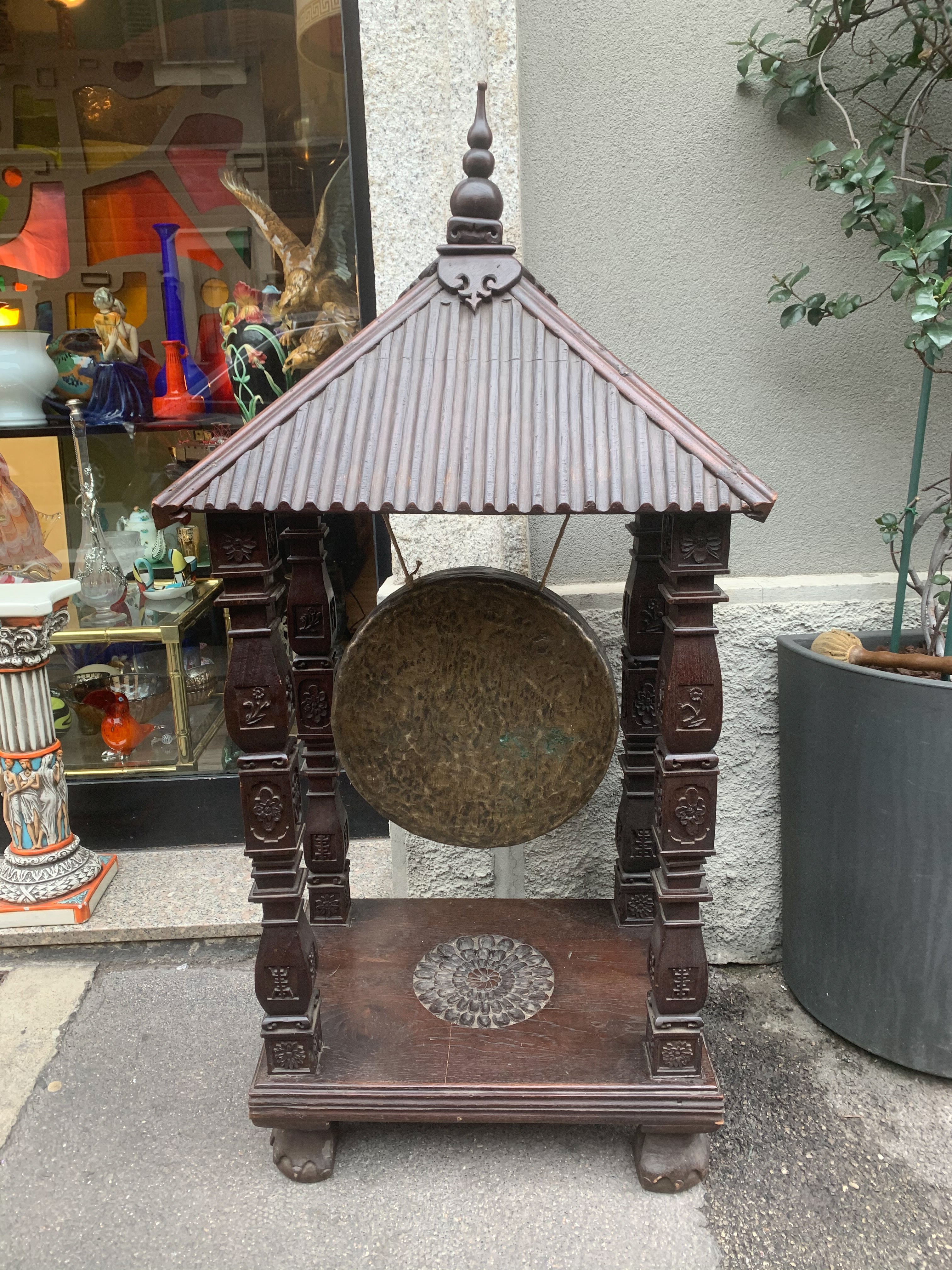 Chinese wooden gong from the 1800s