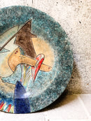 Piatto in Ceramica di Gianni Dova Anni 70