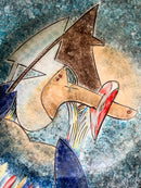 Piatto in Ceramica di Gianni Dova Anni 70