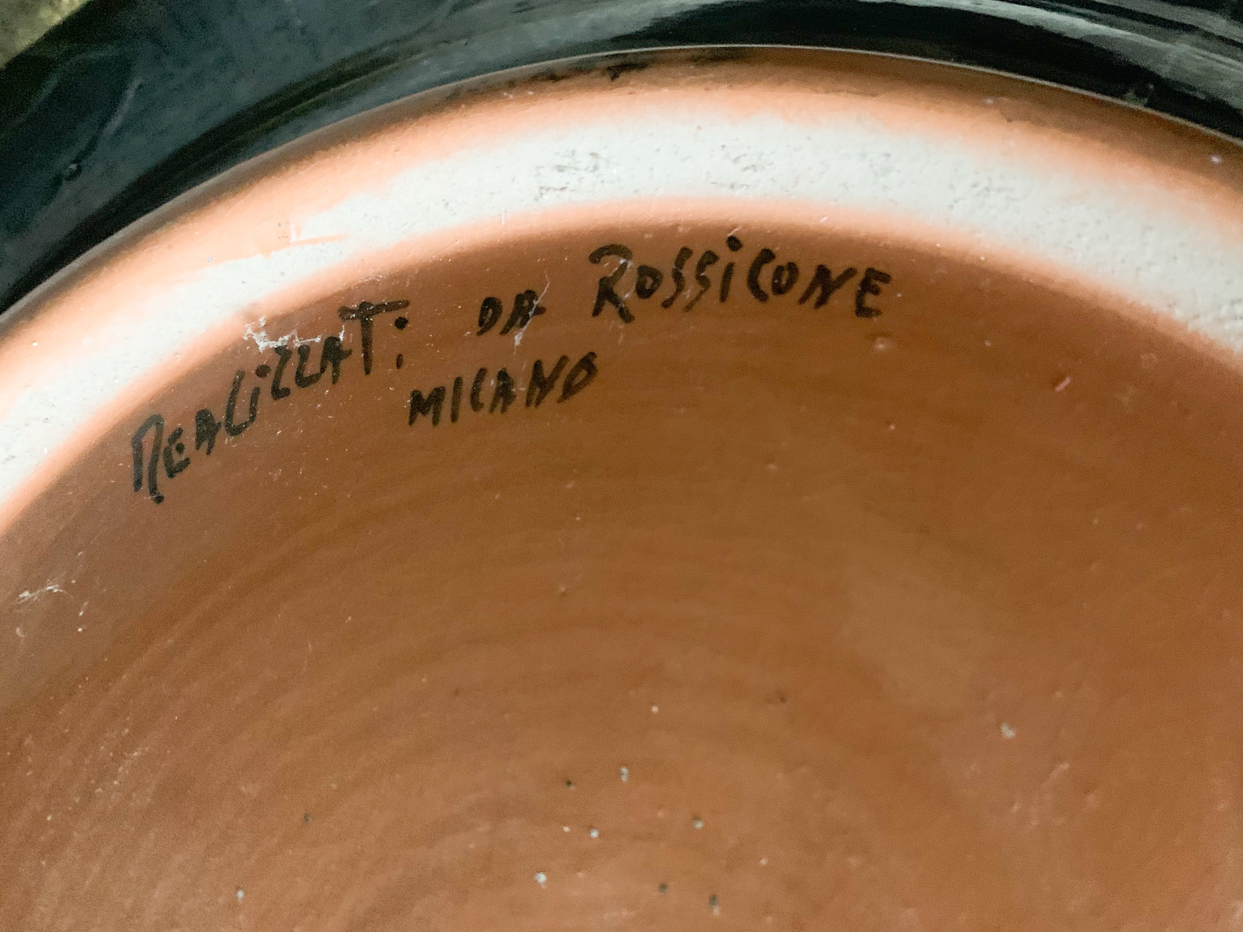 Ceramic plate by Gianni Dova from the 1970s